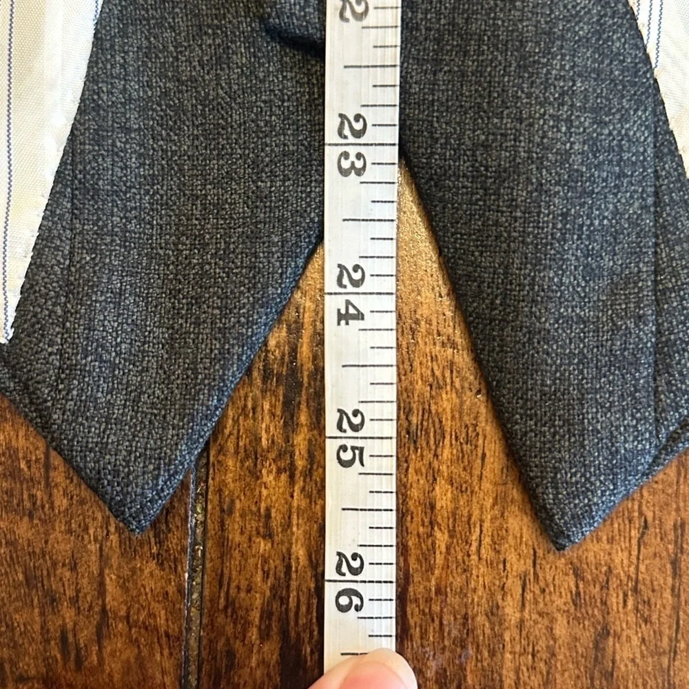 Abugaf Tailors | Vintage High-Quality Suit Jacket & Vest, Charcoal Gray, 40R